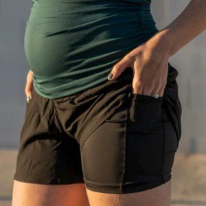 Senita Athletics Spandex Under Panel Active Shorts